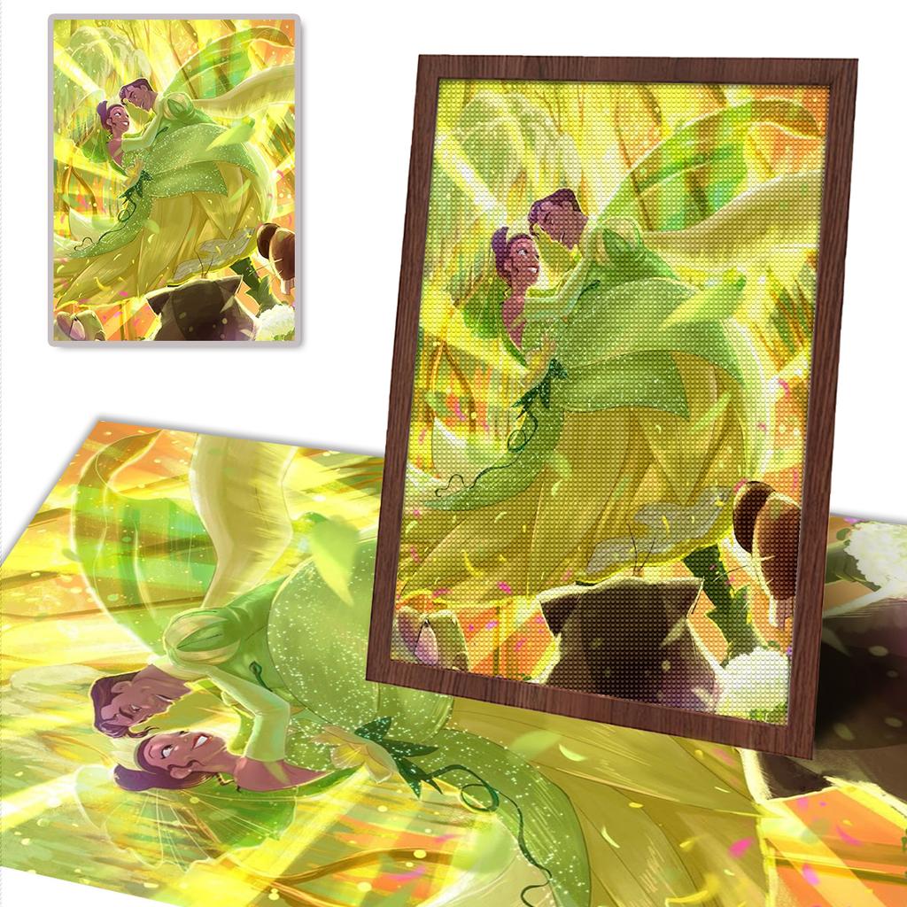 DIY Diamond Painting The Dancing Prince and Princess Cross Stitch Kit Mosaic Art Diamond Painting Full Circle Diamond Home Decoration