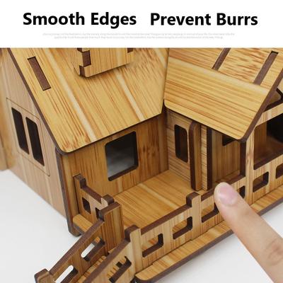 3D Ξύλινο Παζλ Αρχιτεκτονική Σπίτι Βίλα DIY Παιδιά Αγόρια Κορίτσια Εκπαιδευτικό