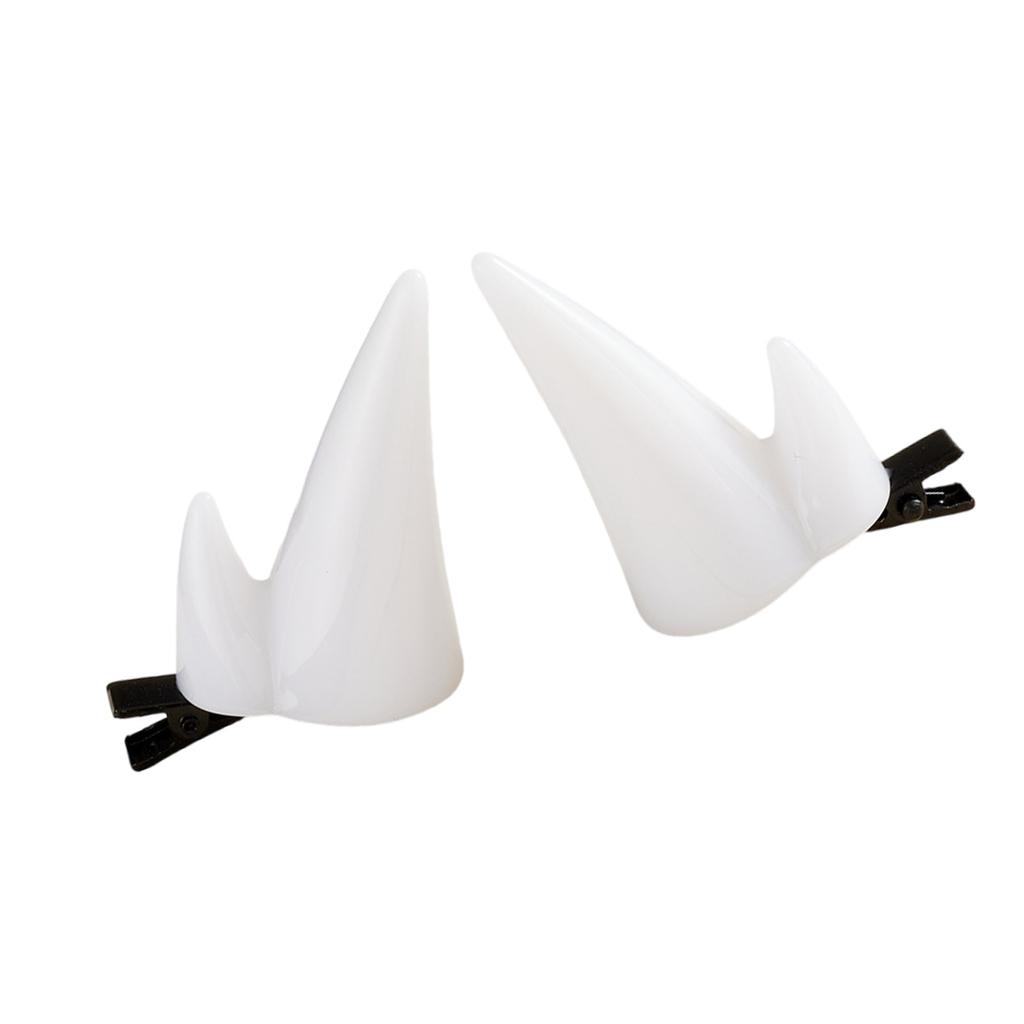 2PCS Devil Horn Hair Clip For Halloween Cosplay Costume Party Hair Accessories Cartoon Hairpins For Women Girls Adults