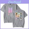 BtsGrafisk Tryckt Modal T-shirt Oversized Streetwear Skjorta För Kpop-fans Sommar Casual