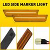 Front Bumper Amber Reflector Side Marker Lights For 2008-2014 Dodge Challenger A