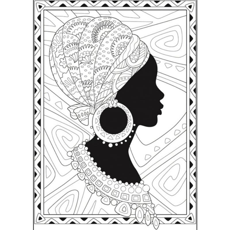 African Woman Abstract Art Canvas Paintings Africane Girl Africa Art Posters and Prints Wall Art Pictures for Living Room Decor
