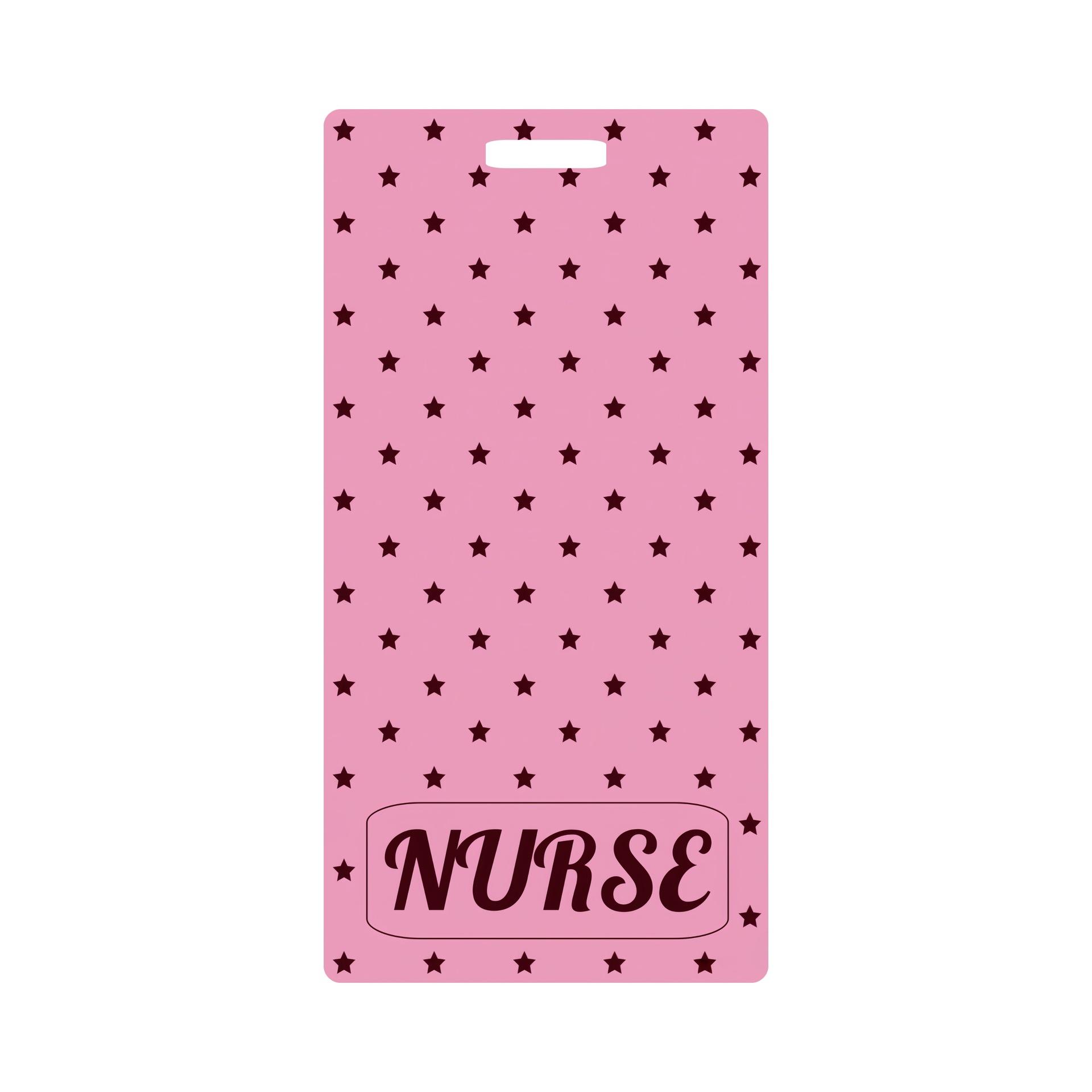 

Pink Black Nurse Badge Card Board Glitter Vertical Acrylic Badge Tag ID Card Name Tag Identification Label Board Nurse Access