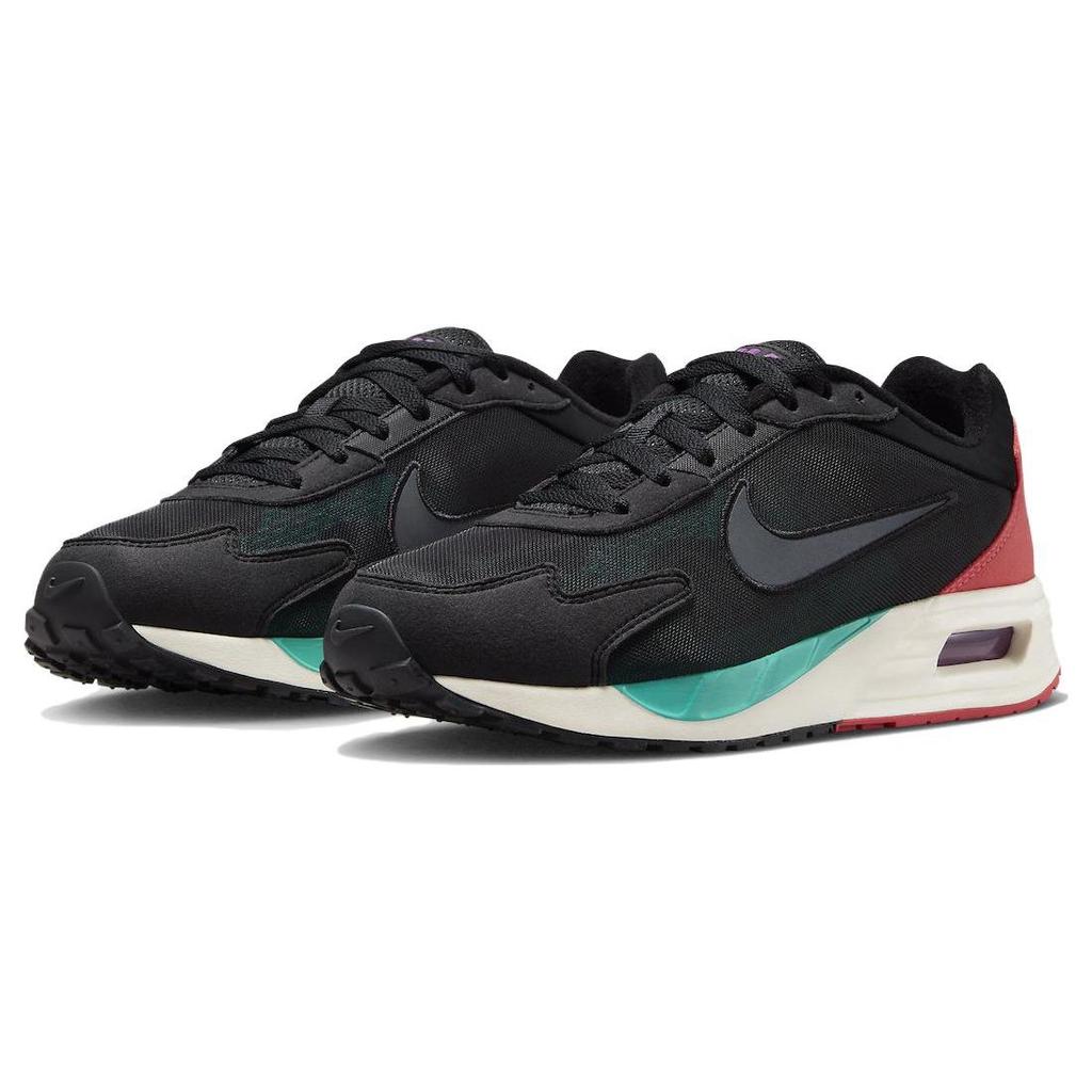 Nike Air Max Solo Black Jade Red Men Sneakers Metallic-Dark-Grey Clear-Jade Vivid-Sulfur DX3666-001