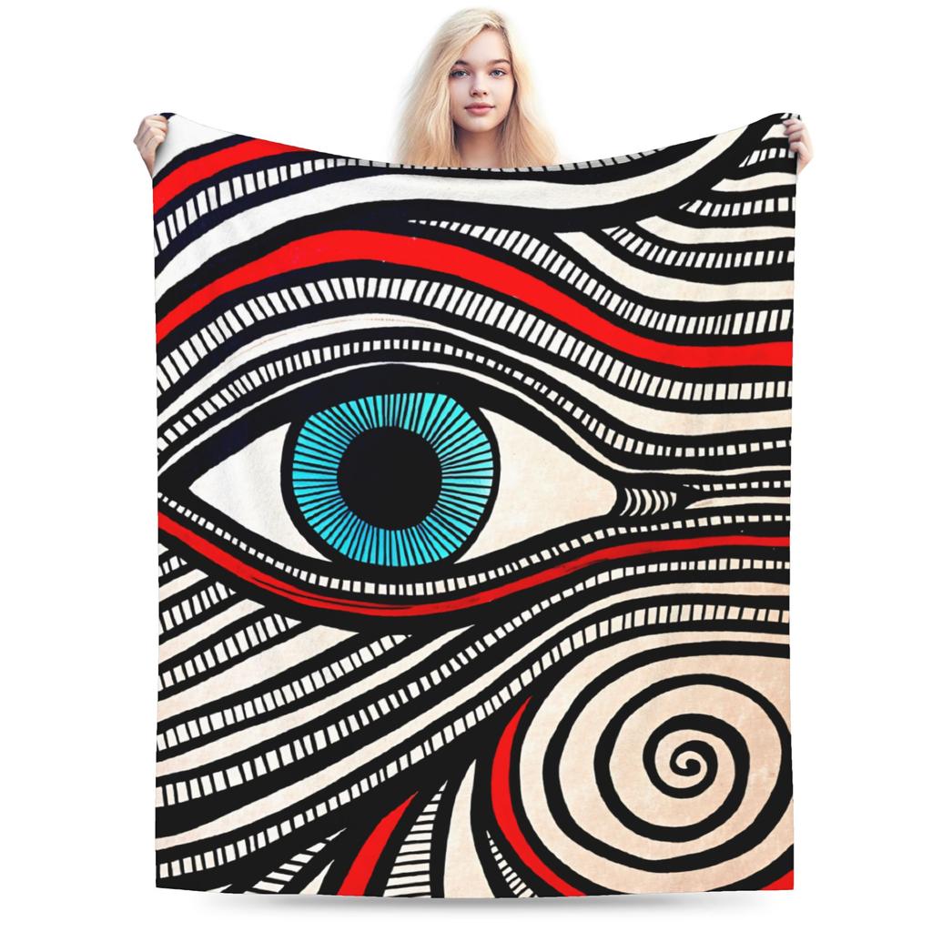 Eye Pattern Blanket Quality Soft  Throw Blanket Winter Kids Adult Home Decor Fluffy Bedspread