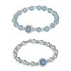 Stylish Women's Bracelet With Natural Aquamarine Beads Offering A Touch of Elegant and Comfort for Everyday Wear