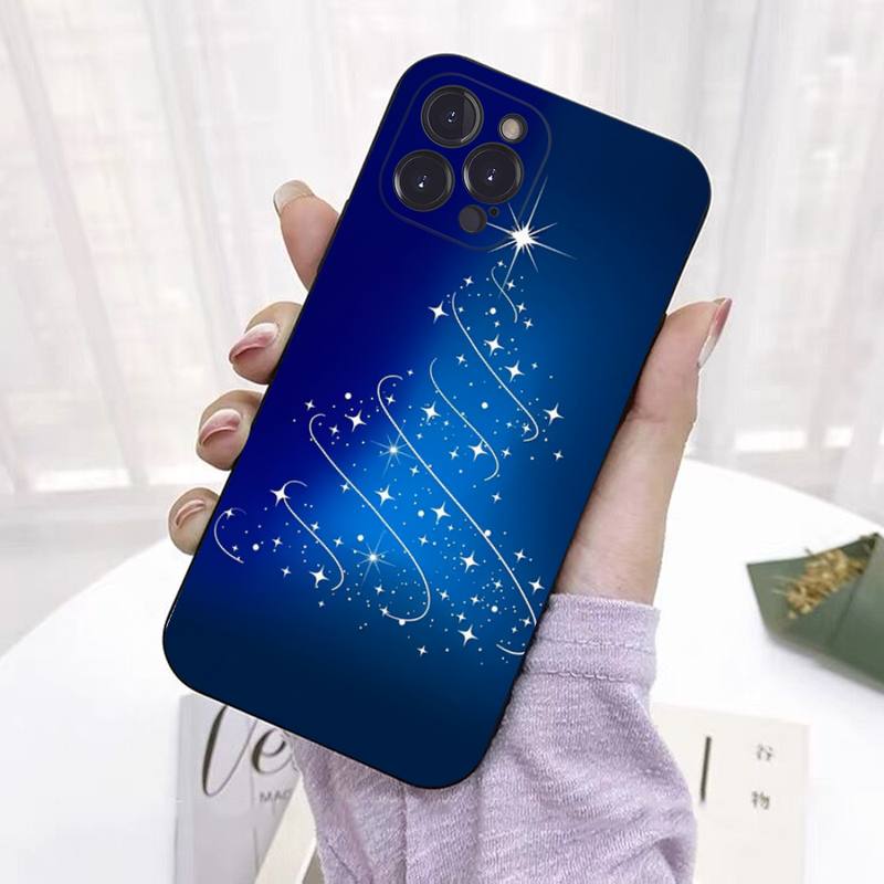 Merry Christmas Tree Deer Phone Case For iPhone 8 7 6 6S Plus X SE 2020 XR XS 14 11 12 13 Mini Pro Max Mobile Case
