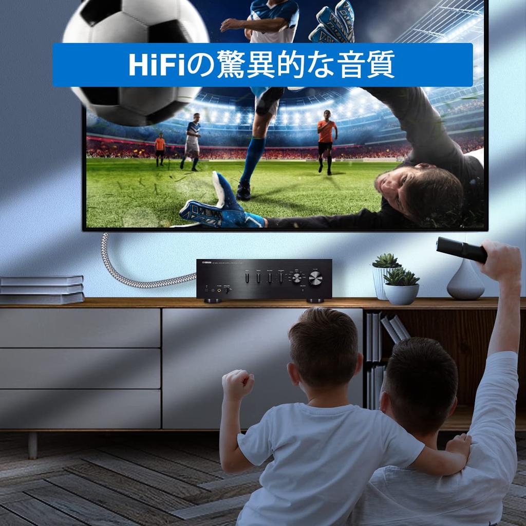 SOUNDFAM RCA Audio Stereo Subwoofer-Kabel Stecker auf 2 1 für Heim- und Auto-Audio (2 männlich, Meter) - Grau, Rot/Weiß, Theater, HDTV, Verstärker, Hi-Fi