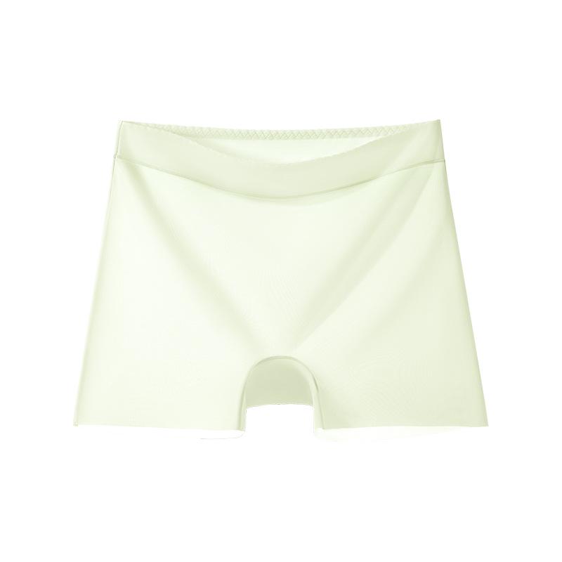 Women s Anti-Exposure Seamless Ice Silk Boxer Briefs - Invisible, Antibacterial, Lightweight, Plus Size, Two-Way Wear.