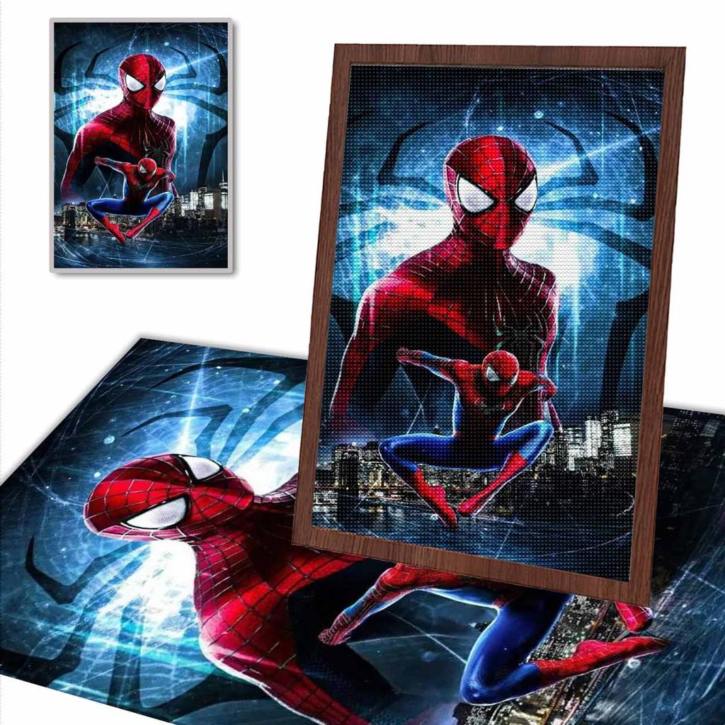 Full Round Diamond Painting "Spider-man" Art Rhinestone Picture Mosaic DIY 5D Cross Stitch Embroidery Home Decoration