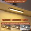 1PC 40CM LED motion sensor cabinet lighting rechargeable kitchen counter lighting, wireless magnetic night lights in the hallway
