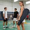 Waterproof Tennis Bag with Shoulder Strap Sports Badminton Racket Cover for Men Women Athlete Youth Players Balls Gear Paddle