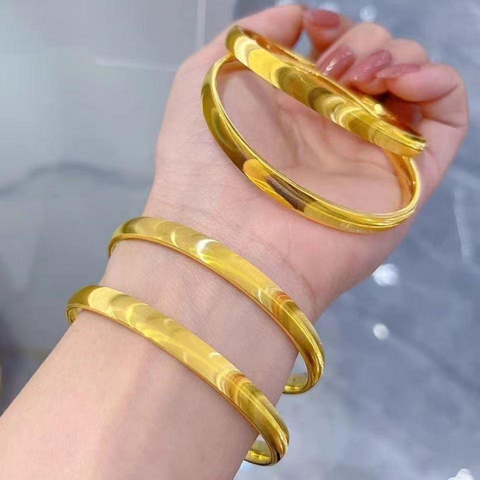 Gold-Plated Women's Cat's Eye Bracelet - Luxury, Long-Lasting Bangle with High-End Feel