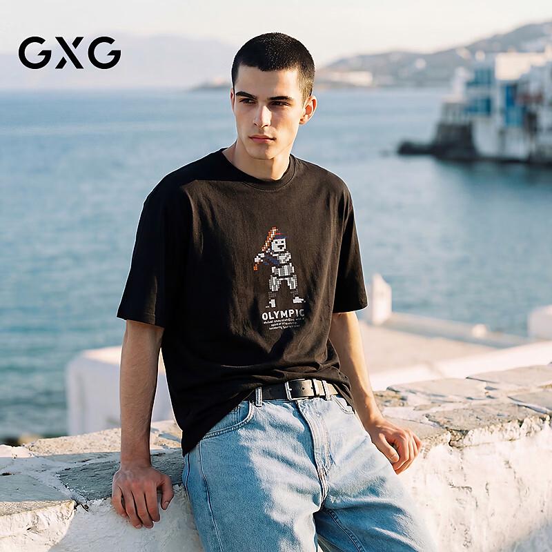 

GXG Men s Black Round Neck Short Sleeve T-Shirt XXL