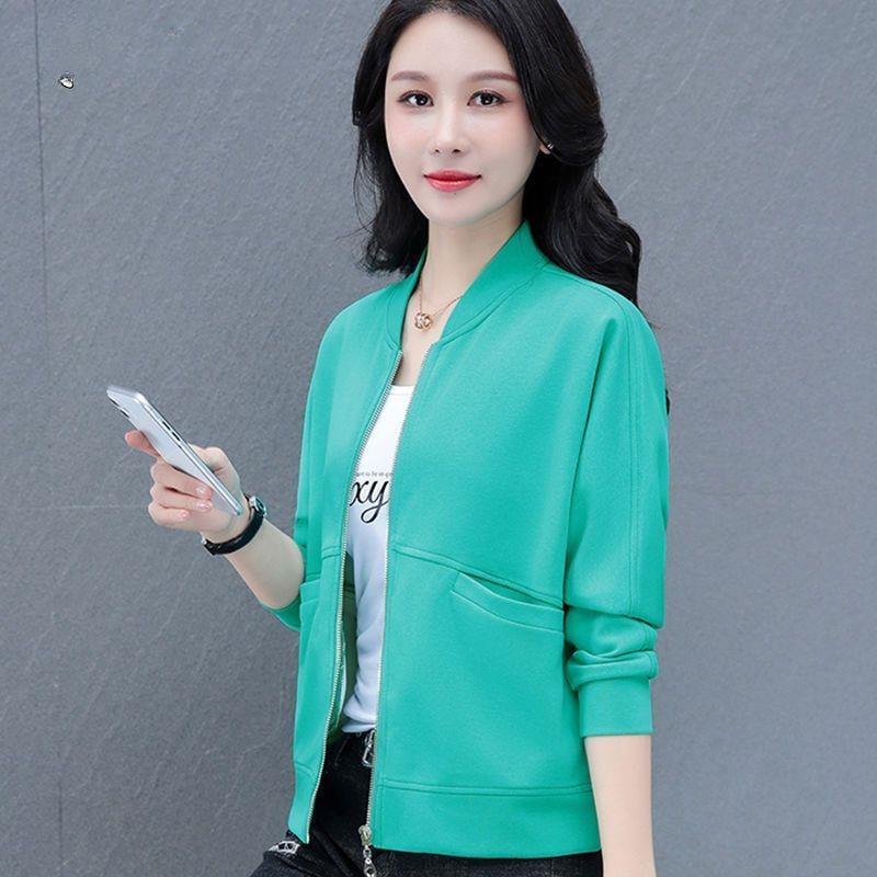 Women Fashion Short Jacket Spring Autumn New Loose Slimming Casual Outerwear Coat Tops