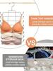 1pc-Hanging Folding Hanger, Multifunctional Clothes Storage Rack, Traceless and Multifunctional Clothes Rack