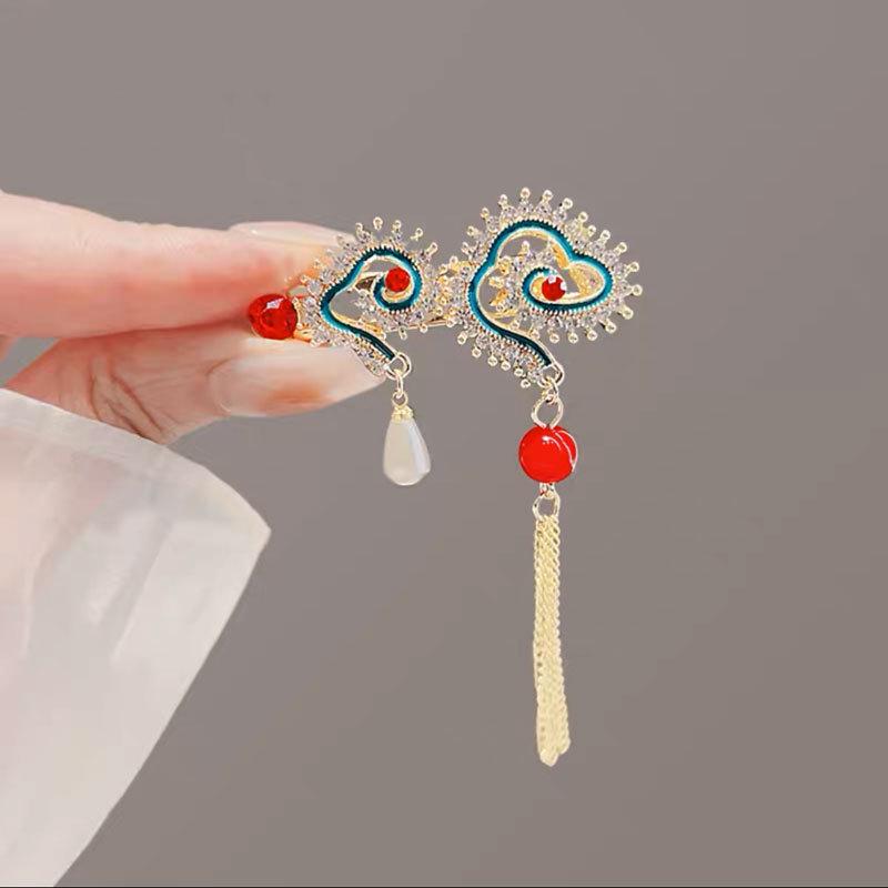 Elegant 2025 Korean Bow Pearl Rhinestone Hair Clip - Internet Celebrity Style