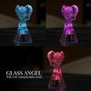 Feng Shui Glass Angel Vastu Items for Home for Money, Glass Angel Showpiece, Angel for Good Luck and Prosperity