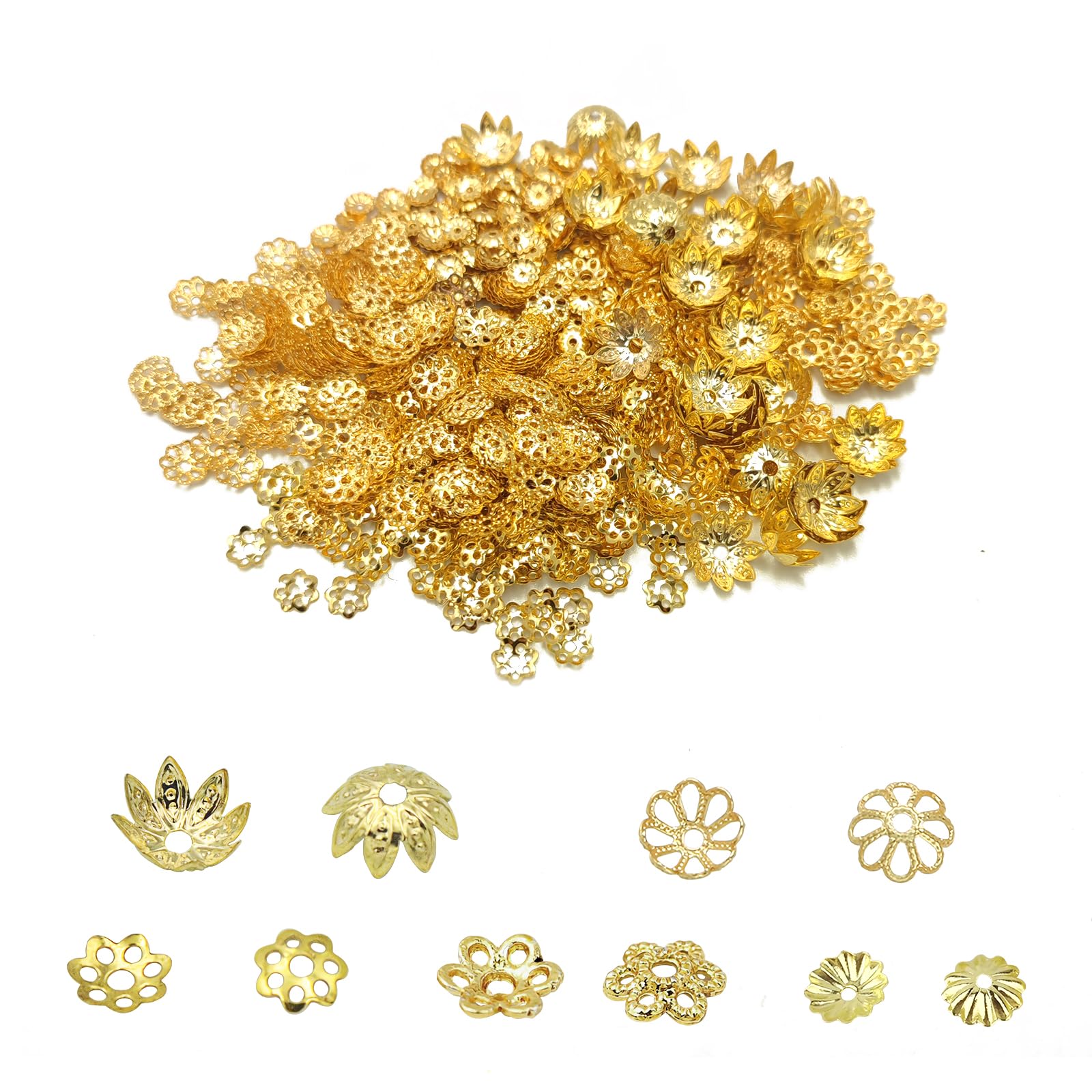 

Approximately 750 Beaded Flower Tsumami Pearl Flower Accessory DIY Gold Pearl 5 [BEAUTY PLAYER] Caps, Bases, Zaiku, Buds, Fittings, Earrings, Parts,