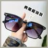 Women's Influencer Style Polarized Sunglasses - Korean Trend UV Protection, Large Face Slimming Design