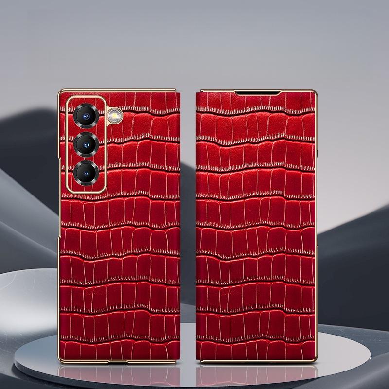 For Samsung Z Fold 7 Phone Case Magnetic Flip Cover Crocodile Pattern Protective Case Compatible with Samsung Z Fold 6 5 4