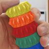 6Pcs/Set Sensory Silicone Textured Toy Magnetic Stress Relief Roller Anti-anxiety Fidget Toy