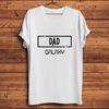 Best Dad Daddy in The GalaxyFunny TShirt UnisexHomme Summer White Casual Breathable Print TeeCool Fathers Day Gift Tshirt