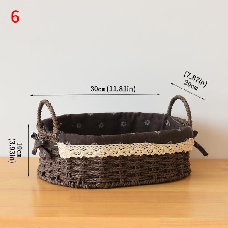 Woven Storage Bin Large Capacity Organiser Basket For Toy Cosmetics Jewelry Book Small Items Living Room Bedroom Dresser