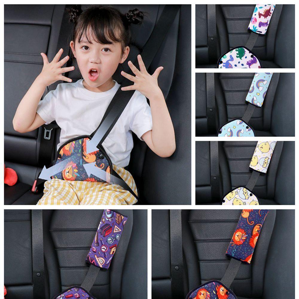 

Cushion Pad Car Seat Belt Cover Triangle Holder Car Seat Belt Adjuster Child Protector Positioner