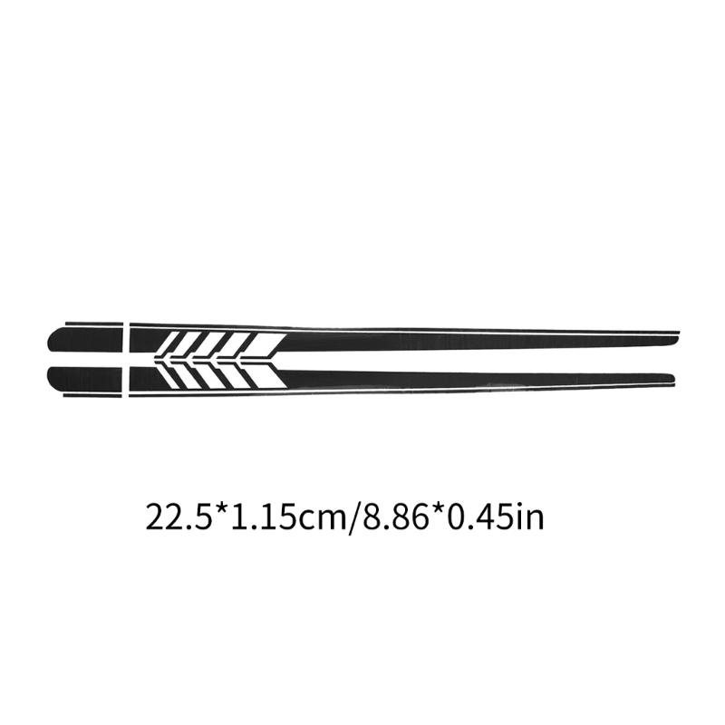Auto Exterior Accessories Stripes Universal Car Side Stripe Stickers Decal DIY Side Skirt Adhesive Sticker