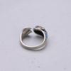 Simple Temperament Koi Ring, Enamel Creative Design Adjustable Ring, Ladies' White Auspicious Jewelry