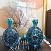 Yoga Meditation Turtle Ornament Sitting Tortoise Figurine Statue Animal Sculpture Indoor Outdoor Garden Home Office Desktop Decoration