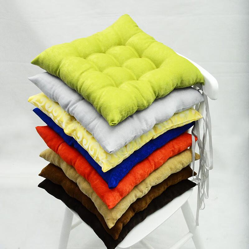 OEING Thick Corduroy Winter Square Chair Cushion (Set of 2)