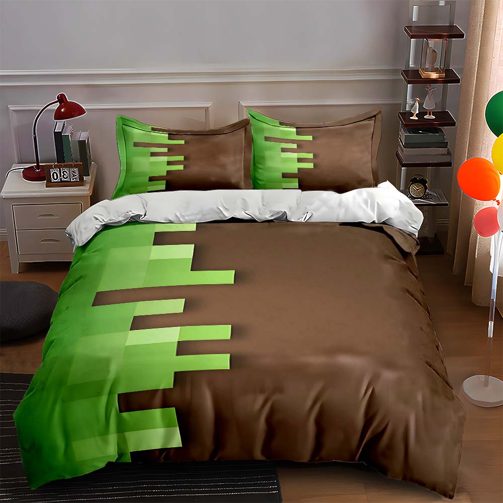 

Pixelated green gradient. Bedding Duvet cover sets Duvet covers Pillowcases gifts (1 * Duvet Cover 2 * Pillowcases, without duvet insert) 135x200cm
