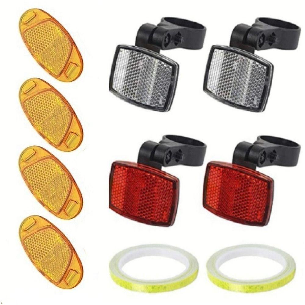1pc/1Set Plastic Bicycle Safety Night 10 Styles Cycling Reflective Light Bicycle Accessories