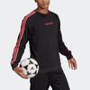 Adidas Real Madrid Soccer Pullover Sweatshirt Men Tops Black GH9997