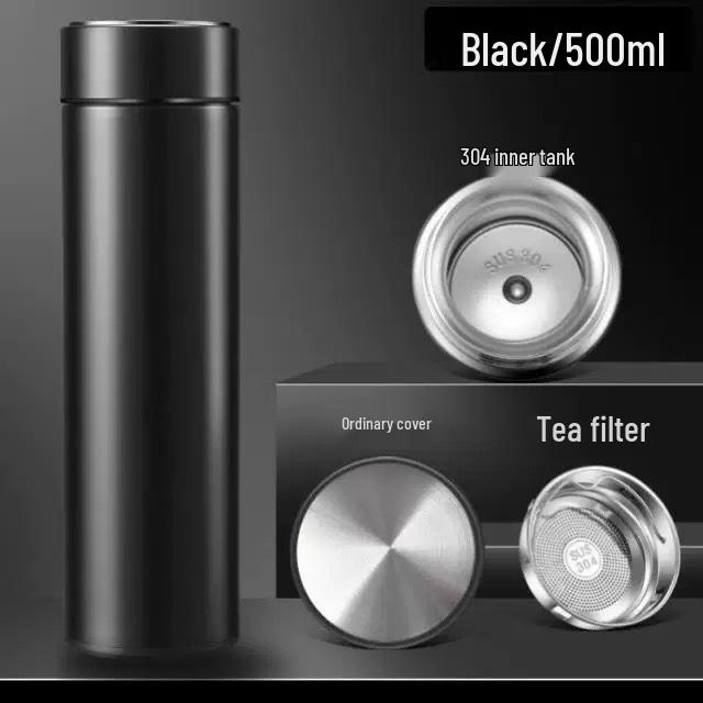 Custom Stainless Steel Thermos with Smart Temperature Display – Insulated Gift Cup 304