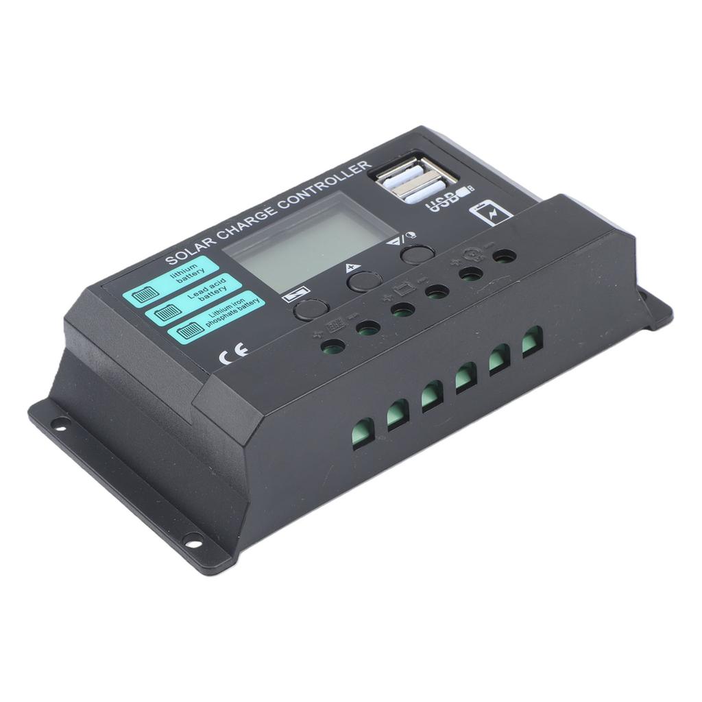 For Home Solar Lighting 12V Solar Controller Long-lasting Battery Protection Features Alternative Energy Generator