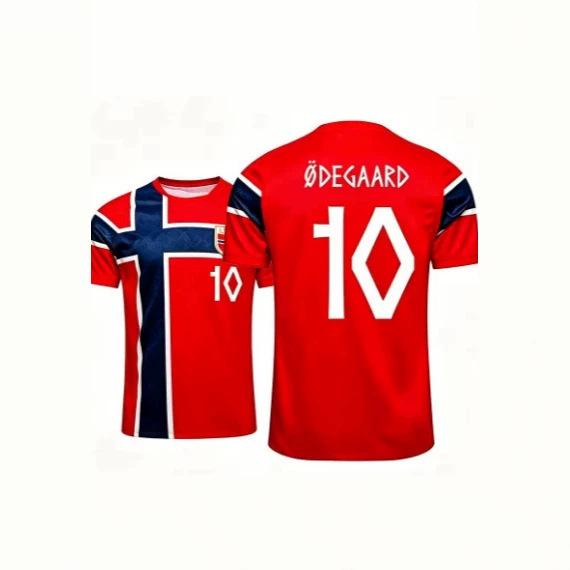 Norway 2026 Men's Soccer Jersey Breathable Loose Tight Quick Dry Sports Training Team Style Short Sleeves