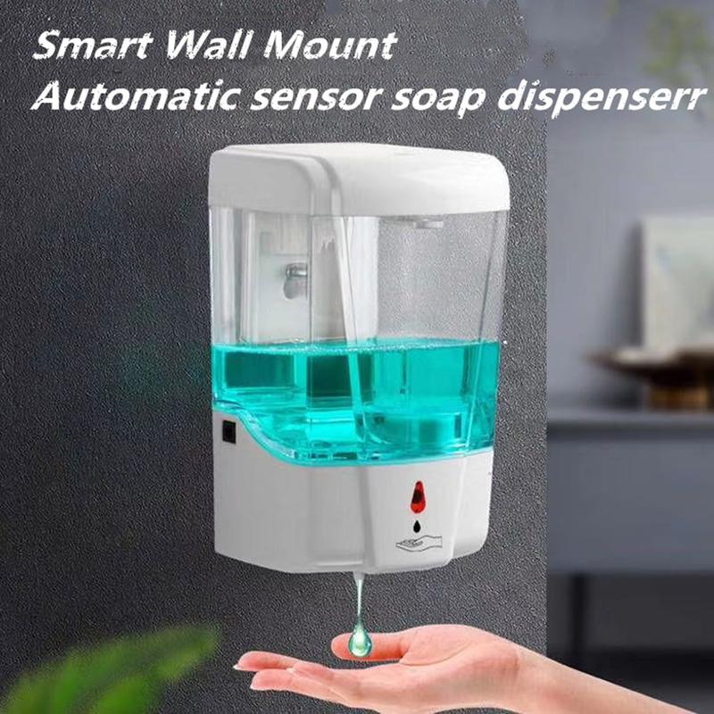 700ml Automatic Battery Powered Liquid Soap Dispenser Public Smart Sensor for Hand Washing for Kitchen Bathroom Accessories Set | Liquid Soap Dispense