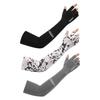 Unisex Two-Finger Ice Silk Sun Protection Sleeves with Anti-Slip Grip for Summer Cycling and Driving