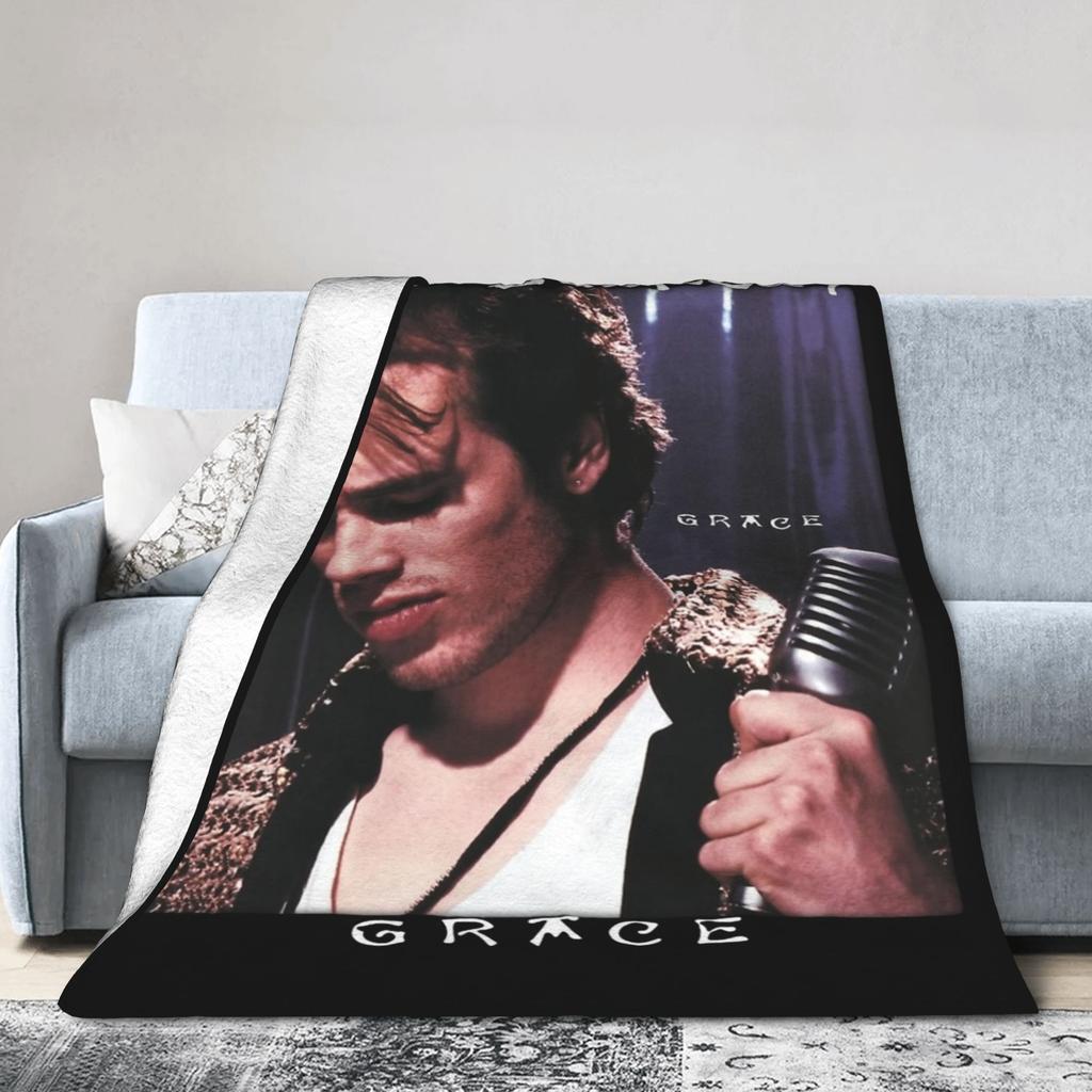Jeff Buckley Indie Rock Gitarrist 1990er Jahre Decken Fleece Ganzjahres Mehrzweck Weiche Überwurfdecke für Zuhause Outdoor Bettüberwurf