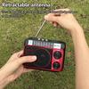 Mini Portable FM AM SW Radio Solar Charging Radios Receiver Wireless Bluetooth Speaker with LED Flashlight Support TF Card USB