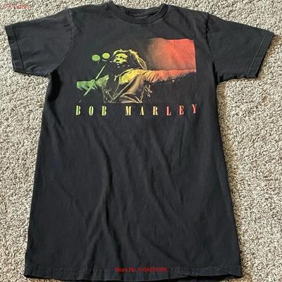Vintage Bob Marley T Shirt Size Small Zion Rootswear Black Colorful  Vintage Washed Streetwear Fashion Versatile Homme