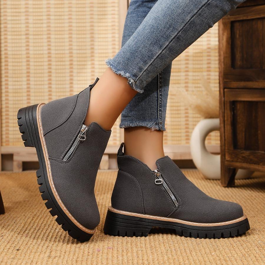 Plus Size Casual Ankle Boots for Women Fall/Winter 2025 High-Top Casual Fashion Ankle Boots for Women
