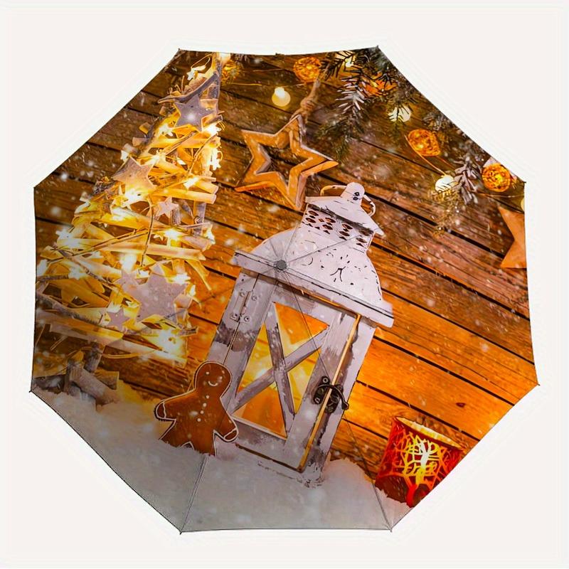 

1pc Christmas decorations Themed High-quality Umbrella,Automatic Opening and Closing Umbrella,Multi-functional Umbrella G0811191