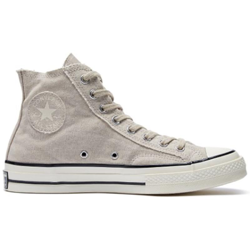 Converse Chuck Taylor All Star 1970s Comfortable & Versatile Board Shoes High Top Espadrilles Unisex Grey