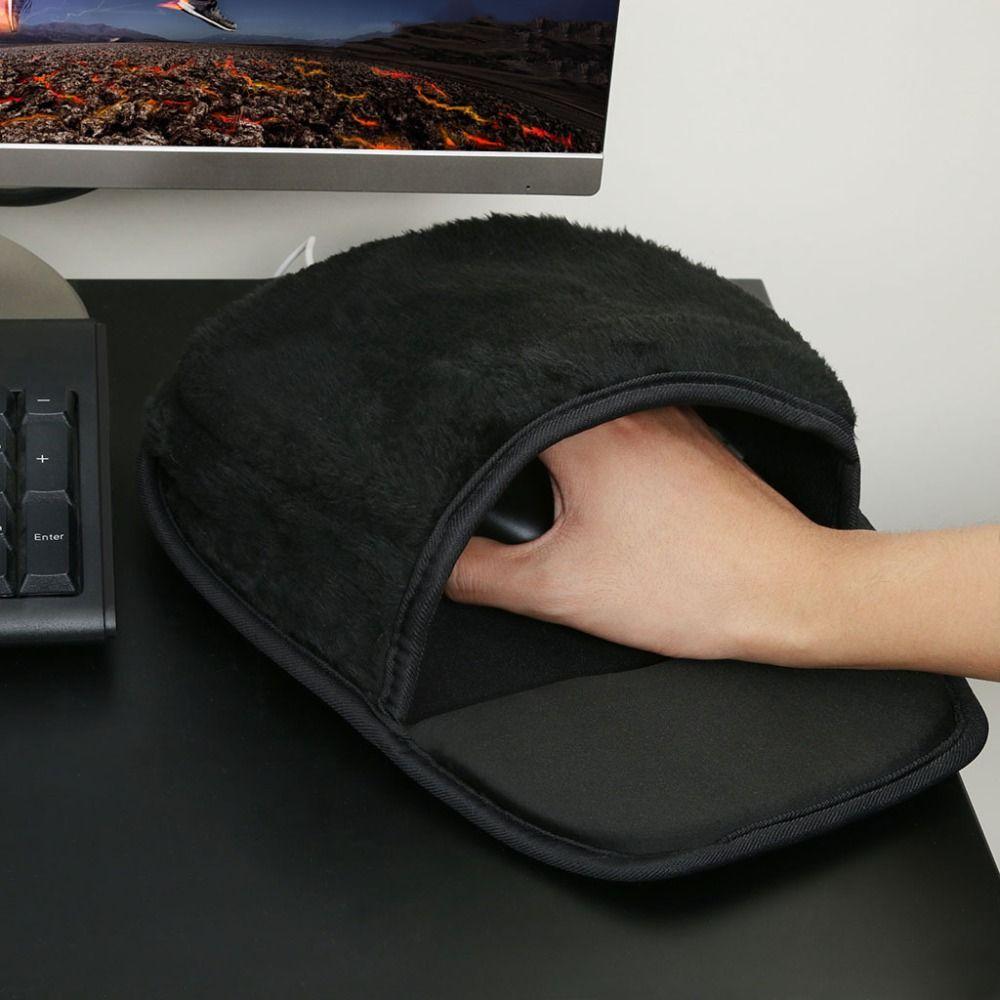 Thickened Hand Warmer Pad USB Heating Warm Mouse Cover New USB Heated Mouse Pad  Winter