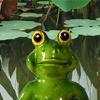 Unique Floating Turtles Frogs Sculpture With Rowing Theme Decorative Ornament For Outdoor Fountains Or Indoor Vignettes