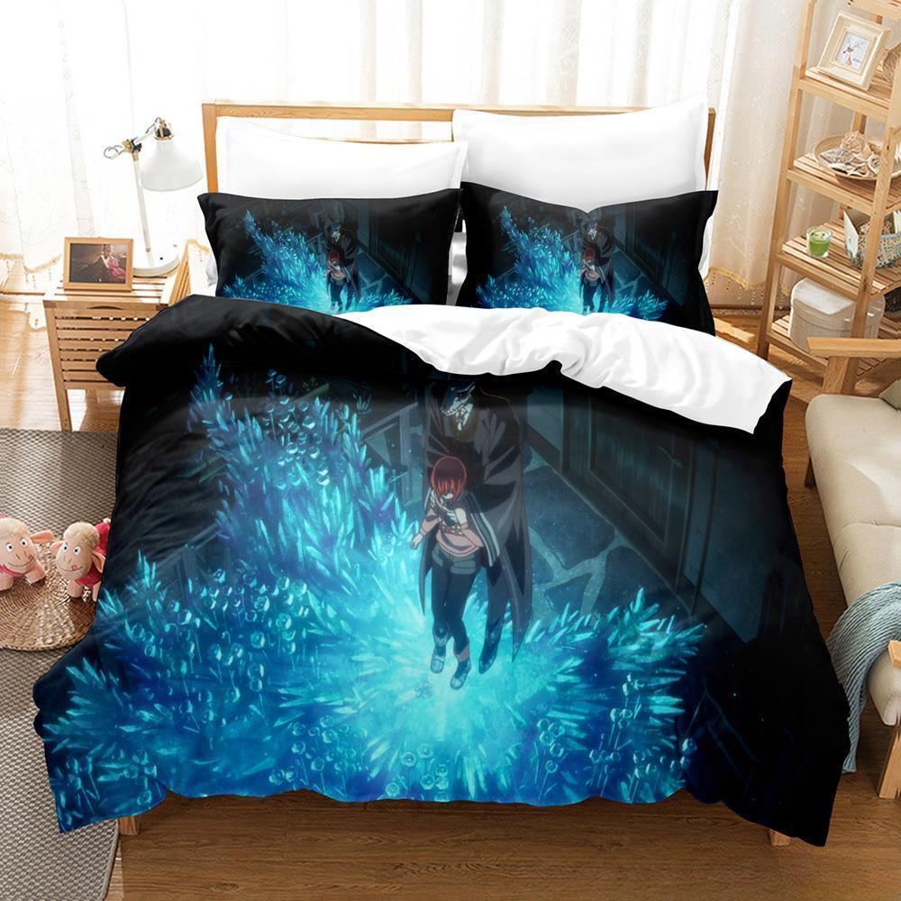 3D Print Anime The Ancient Magus' Bride Bedding Set Single Twin Full Queen King Size Bed Set Adult Kid Bedroom Duvet Cover Sets